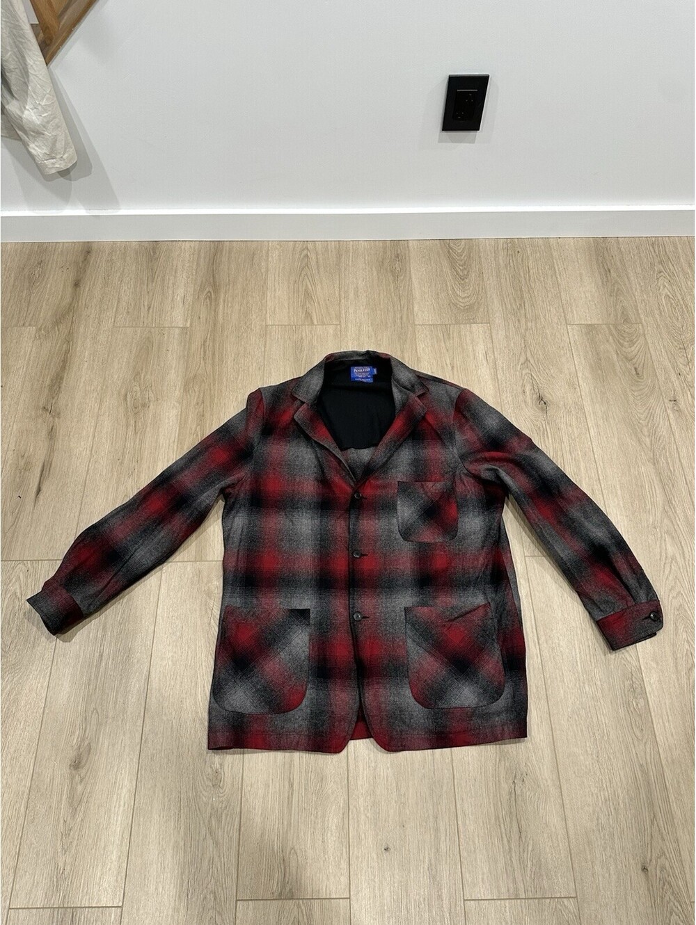 Pendleton 49'er Jacket Men XLT Shadow Plaid Wool Blazer Heritage Limited Edition